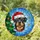Rottweiler Santa Hat Christmas Tree Tiffany Stained Glass Art - Holiday Dog Lover Gift Decor Stained Glass Suncatcher - 2