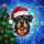 Rottweiler Santa Hat Christmas Tree Tiffany Stained Glass Art - Holiday Dog Lover Gift Decor Stained Glass Suncatcher - 5