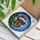 Rottweiler Santa Hat Christmas Tree Tiffany Stained Glass Art - Holiday Dog Lover Gift Decor Stained Glass Suncatcher - 3