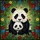 Panda Family Stained Glass Tiffany Style - Vibrant Flowers Bamboo Forest Mosaic Art Stained Glass Suncatcher - 5