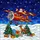 Santa Claus Biplane Reindeer Christmas Tree Winter Night Snowflakes Tiffany Glass Stained Glass Suncatcher - 5