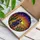 Cowboy Cowgirl Couple Desert Sunset Saguaro Prickly Pear Lone Star Stained Glass Art Stained Glass Suncatcher - 3