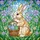 Chubby Rabbit Easter Eggs Spring Garden Mosaic Tiffany Glass Art Easter Holiday Decor Stained Glass Suncatcher - 5