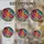 Five Flower Cluster Tiffany Stained Glass - Jewel Tone Mosaic Edge-to-Edge Panel Stained Glass Suncatcher - 4