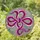 Intricate Knot Ribbon Bow Stained Glass Mosaic - Circular Jewel Tone Tiffany Art Stained Glass Suncatcher - 2