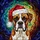 Boxer Dog Santa Hat Stained Glass Mosaic Tiffany Art - Christmas Holiday Dog Lover Gift Stained Glass Suncatcher - 5