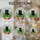 Black Cat Green Eyes Plant Pot Stained Glass - Rustic Terracotta & Iridescent Mosaic Stained Glass Suncatcher - 4
