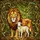 Majestic Lion Lamb Tiffany Stained Glass Forest Canopy - Peace Unity Home Decor Gift Stained Glass Suncatcher - 5