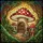 Mushroom House Bookshelf Stained Glass Style Toadstool Forest Dappled Light Scene Stained Glass Suncatcher - 5