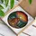 Bigfoot Sasquatch Campfire Mountain Lake Sunset Forest Stained Glass Jewel Tones Stained Glass Suncatcher - 3