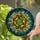 Intricate Succulent Rosette Stained Glass Mosaic – Tiffany Style Home Decor Gift Stained Glass Suncatcher - 2