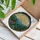 Solitary Hiker Mountain Landscape - Stained Glass Cliff Edge Adventure Nature Art Stained Glass Suncatcher - 3