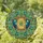 Stained Glass Tarot Cards Sun Moon & Emerald Gem - Ornate Filigree Mosaic Art Design Stained Glass Suncatcher - 1