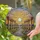 White Sun Golden Rays Cobblestone Path Classical Columns Stained Glass Mosaic Sky Art Stained Glass Suncatcher - 2