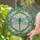 Emerald Green Dragonfly Tiffany Style Stained Glass Art with Circular Mosaic Patterns Stained Glass Suncatcher - 2