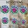 Magenta Rose Pink Rosebuds Purple Flowers Blue Mosaic - Tiffany Style Stained Glass Floral Art Stained Glass Suncatcher - 4