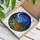 Majestic Tiger & Cub Stained Glass Night Sky - Golden Moon Stars Forest Foliage Art Stained Glass Suncatcher - 3