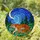 Majestic Tiger & Cub Stained Glass Night Sky - Golden Moon Stars Forest Foliage Art Stained Glass Suncatcher - 1