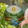 Detailed Winding River Mountain Valley Pine Forest Tiffany Stained Glass Sun Art Stained Glass Suncatcher - 2