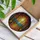 Autumn Forest Path Mosaic Stained Glass Window Decor - Jewel Tone Full Moon Forest Art Stained Glass Suncatcher - 3