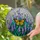 Monarch Butterfly Stained Glass Art with Lavender Flowers & Mosaic - Tiffany Style Decor Stained Glass Suncatcher - 2