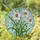 Translucent Three White Lily Flowers Red Stamens Tiffany Stained Glass Mosaic Sky Decor Stained Glass Suncatcher - 1