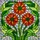 Dahlia Flowers Stained Glass Mosaic Window Art - Glowing Jewel Tones Home Decor Gift Stained Glass Suncatcher - 5