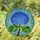 Blue Hydrangea Flowers Stained Glass Mosaic Tiffany Art Glowing Jewel Tones Home Decor Stained Glass Suncatcher - 1