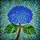 Blue Hydrangea Flowers Stained Glass Mosaic Tiffany Art Glowing Jewel Tones Home Decor Stained Glass Suncatcher - 5