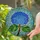 Blue Hydrangea Flowers Stained Glass Mosaic Tiffany Art Glowing Jewel Tones Home Decor Stained Glass Suncatcher - 2
