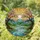 Tiffany Cherry Blossom River Stained Glass Spring Landscape Moon Hills Mountains Stained Glass Suncatcher - 1