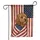 Fluffy Golden Dog American Flag 1776-2026 - USA 250th Anniversary Patriot Paw Garden Flag - 3