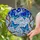 Blue Butterflies Tiffany Stained Glass Mosaic Art with Intricate Branches & Leaves Stained Glass Suncatcher - 2