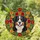 Bernese Mountain Dog Stained Glass Roses - Tiffany Style Jewel Tone Floral Mosaic Art Stained Glass Suncatcher - 1