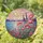 Stained Glass Poppies Lavender Wildflowers Landscape - Tiffany Style Sunrise Sunset Art Stained Glass Suncatcher - 1