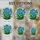 Blue Poppy Stained Glass Floral Art - Tiffany Mosaic Bouquet with Dappled Light Effect Stained Glass Suncatcher - 4