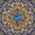 Star of David Stained Glass Mandala Scrollwork - Blue Gold Bronze Abstract Mosaic Intricate Art Stained Glass Suncatcher - 5