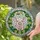 Lucky Baby Piglet Dragonflies Wildflowers Green Leaves - Stained Glass Look Window Decor Stained Glass Suncatcher - 2