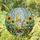 Stained Glass Garden Gnome Sunflowers Toadstools Yellow Hat Stone Path Tiffany Style Art Stained Glass Suncatcher - 1