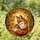 Peaceful Fox Golden Sun Autumn Leaves Forest Canopy Mosaic Stained Glass Tiffany Style Stained Glass Suncatcher - 1