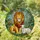 Lion Lamb Tiffany Stained Glass Art Lush Green Foliage Wildflower Mosaic Jewel Tones Stained Glass Suncatcher - 1