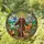Saint Francis Figure, Wildlife & Nature Stained Glass Art - Vibrant Jewel Tone Scene Stained Glass Suncatcher - 1