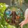 Saint Francis Figure, Wildlife & Nature Stained Glass Art - Vibrant Jewel Tone Scene Stained Glass Suncatcher - 2