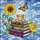 Colorful Stained Glass Books Teacup Sunflowers Roses Monarch Butterfly Intricate Jewel Tones Stained Glass Suncatcher - 5