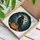 Black Crow Spooky Jack-O'-Lantern Moonlit Night Sky Stained Glass - Halloween Autumn Decor Stained Glass Suncatcher - 3