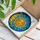 Sun Moon Face Celestial Mosaic Tiffany Stained Glass - Radiant Golden Aqua Art Stained Glass Suncatcher - 3