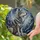 Majestic Detailed Stained Glass Sitting Wolf Tiffany Style Winter Forest Wildlife Art Stained Glass Suncatcher - 2