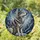 Majestic Detailed Stained Glass Sitting Wolf Tiffany Style Winter Forest Wildlife Art Stained Glass Suncatcher - 1