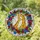 Highly Detailed Stained Glass Giraffes Nuzzling Heart - Tiffany Style Jewel Tones Flowers Stained Glass Suncatcher - 1