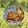 Sleeping Orange Tabby Cat Stained Glass Books Candle Snowflake Ice Crystal Tiffany Style Stained Glass Suncatcher - 1